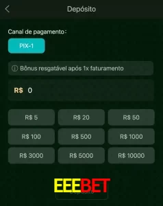 deposits EEEBET